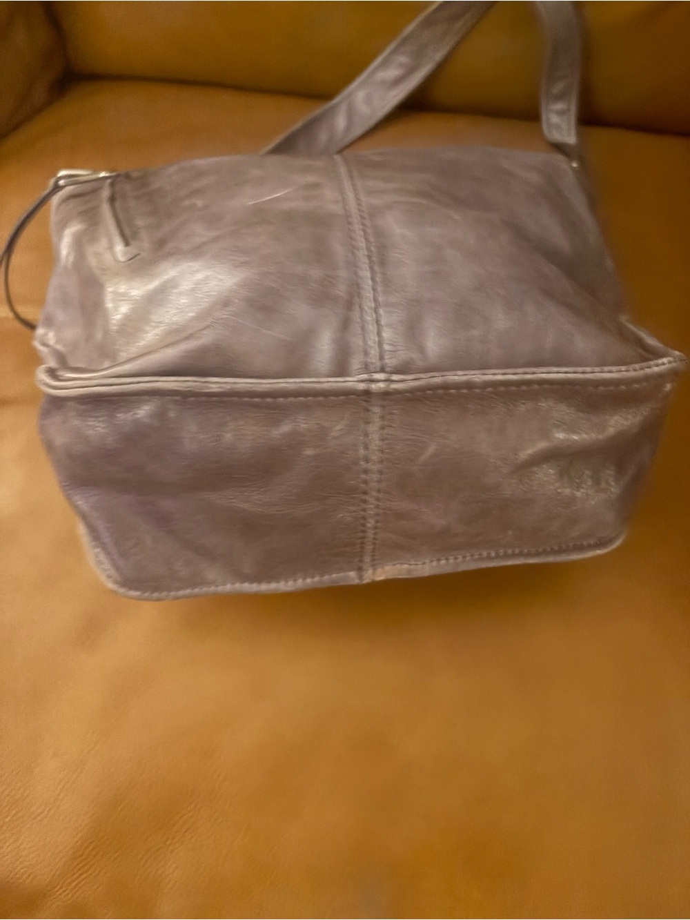 HOBO Gray Leather Hobo Bag - Picture 3 of 6